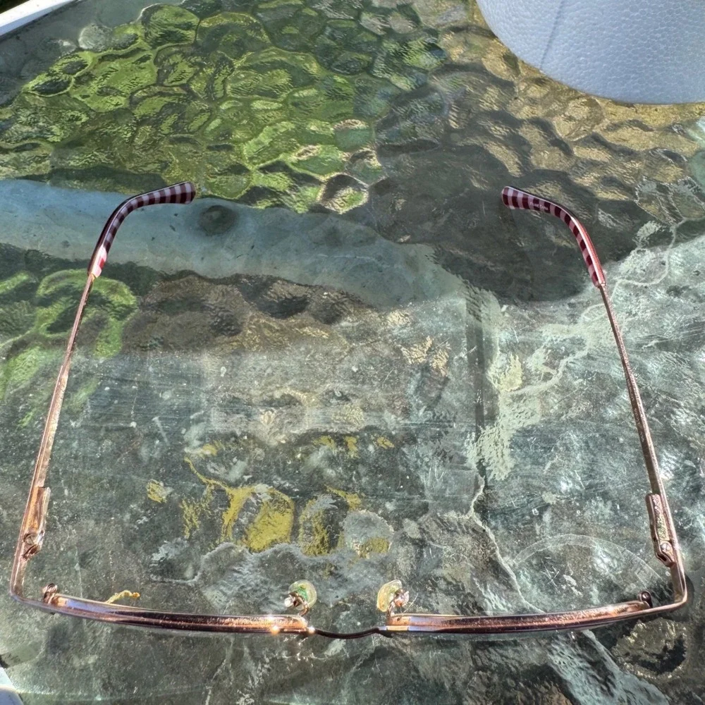 Draper James DJ5031 Merlot Gingham Eyeglasses Frames with Floral Case‎ 52-17-135